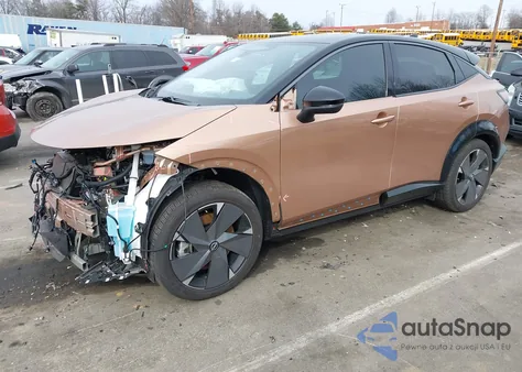 2025 Nissan Ariya Platinum+ z USA, uszkodzony, nr VIN JN8DF0CH8SM766379